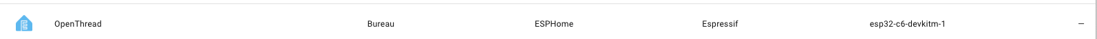 ESPHOME device Device ESPHOME