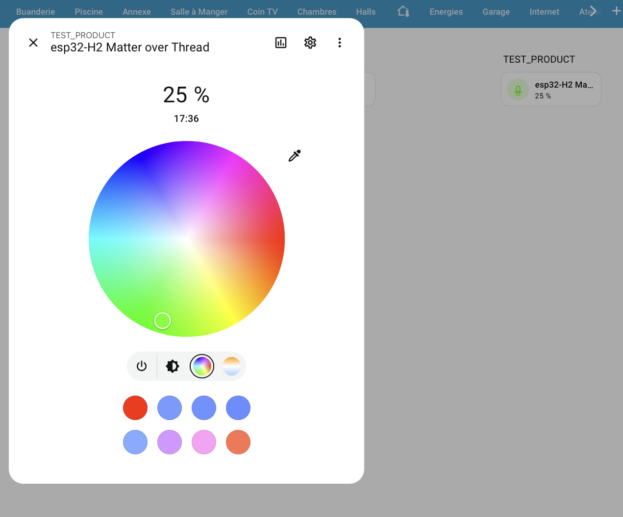 Home assistant Matter Thread device